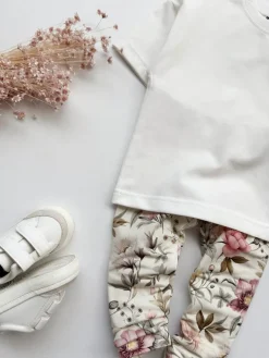 Legginsy niemowlęce kwiaty vintage