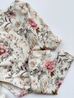 Legginsy niemowlęce kwiaty vintage
