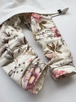 Legginsy niemowlęce kwiaty vintage