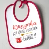 Śliniak z nadrukiem kruszynka jest głodna