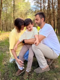 Maselkowa koszulka damska z nadrukiem mama