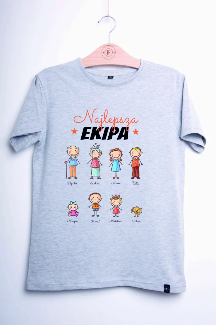 Męska koszulka z nadrukiem Twojego teamu