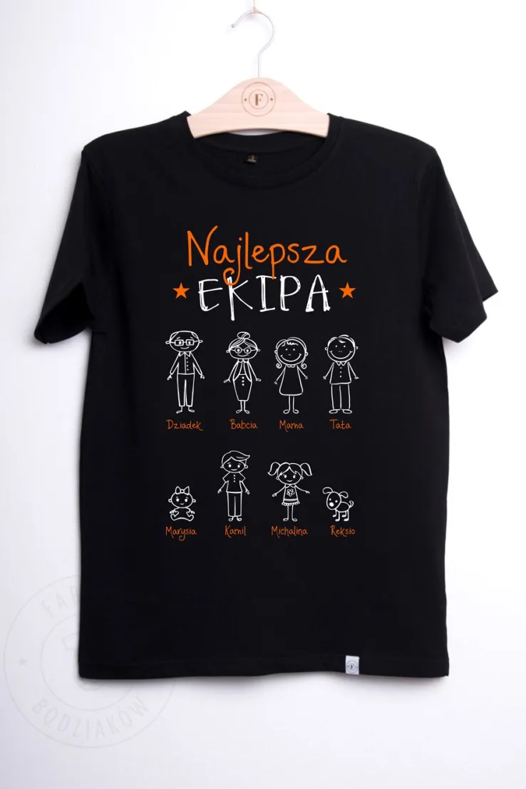 Męska koszulka z nadrukiem Twojego teamu