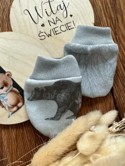 Niedrapki niemowlęce szare niedźwiadki