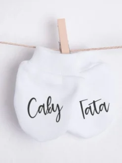 Niedrapki niemowlęce z nadrukiem cały tata
