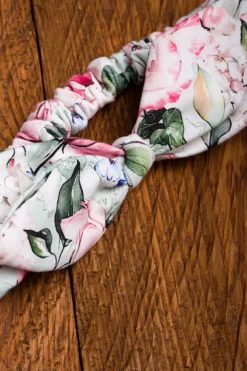 Opaska pin up kwiaty na mięcie