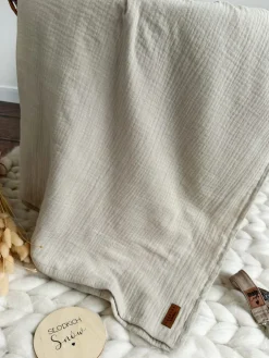 Otulacz muślinowy beż