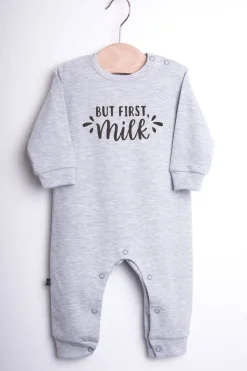 Pajac niemowlęcy but first milk