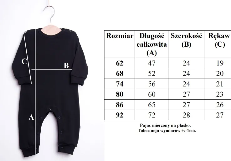 Pajac niemowlęcy inicjał z balonami