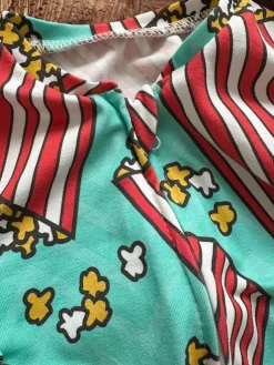 Pajac niemowlęcy na suwak popcorn