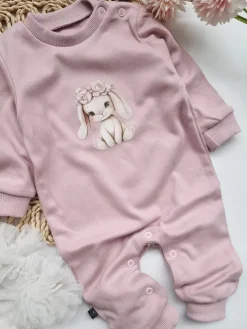 Pajac niemowlęcy słodki pluszowy zajączek