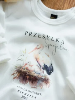 Pajac niemowlęcy z nadrukiem przesyłka specjalna