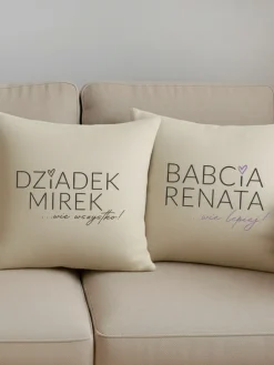 2pak poduszek Dziadek wie wszystko, Babcia wie lepiej