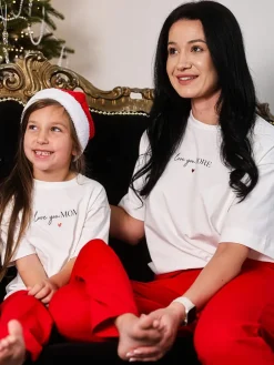 Piżama dziecięca z nadrukiem love you MOM