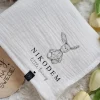 Pieluszka muślinowa ecru little bunny