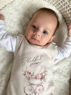 Śpiochy niemowlęce boho wózek + kaftanik