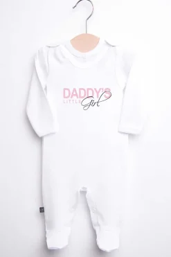 Śpiochy niemowlęce dla dziewczynki daddy’s little girl + kaftanik