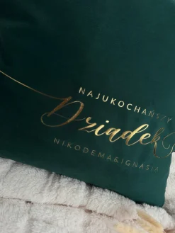 Poduszka welurowa najukochańszy Dziadek na świecie