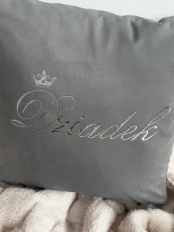Poduszka welurowa z nadrukiem Dziadek
