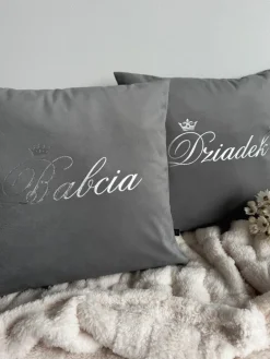 Poduszka welurowa z nadrukiem Babcia