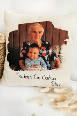 Poduszka ze zdjęciem dla babci lub dziadka