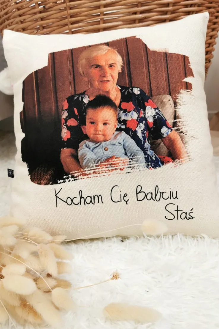 Poduszka ze zdjęciem dla babci lub dziadka