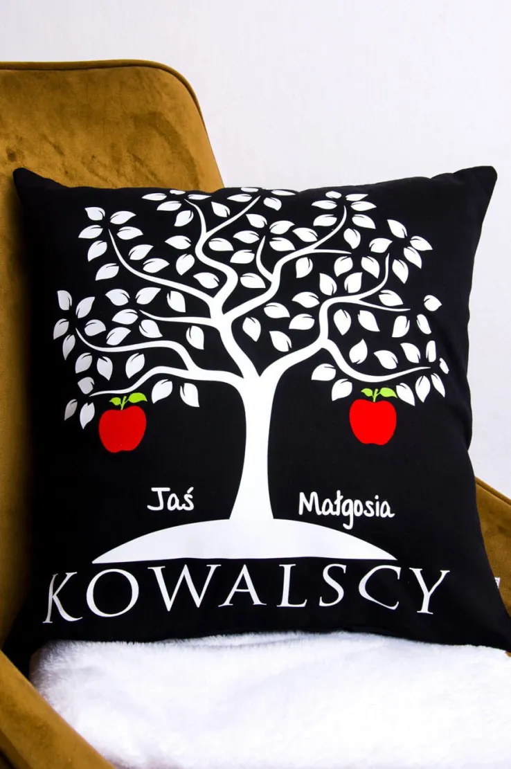 Poduszka z jabłonką (nazwisko + imiona dzieci)