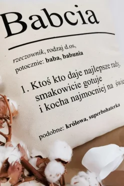 Poduszka z nadrukiem dla babci-definicja
