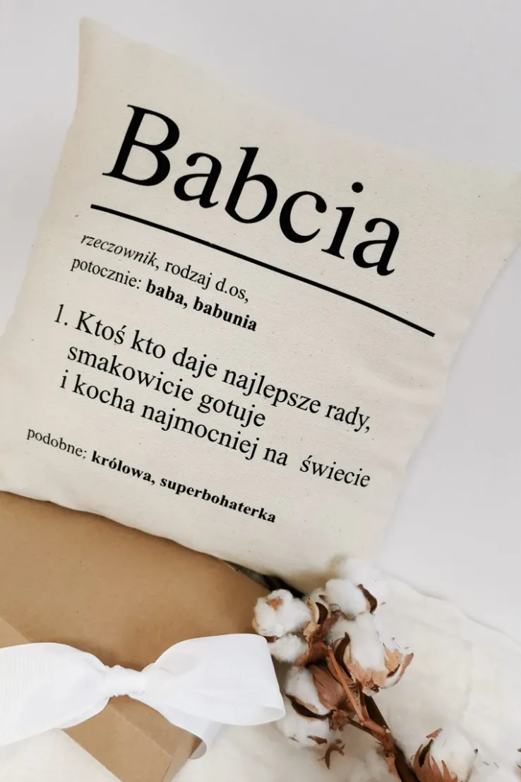 Poduszka z nadrukiem dla babci-definicja