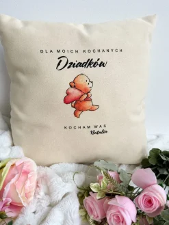 Poduszka z nadrukiem dla kochanych dziadków