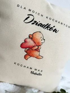 Poduszka z nadrukiem dla kochanych dziadków