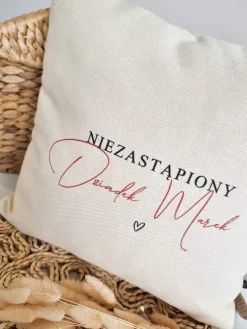 Poduszka z nadrukiem niezastąpiony Dziadek