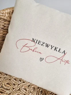 Poduszka z nadrukiem niezwykła Babcia