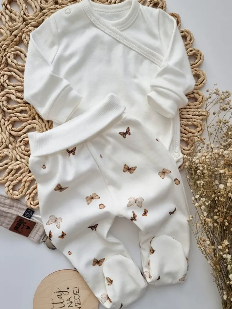 Półśpiochy niemowlęce boho motyle