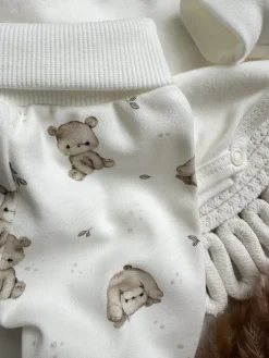 Półśpiochy niemowlęce miś akrobata