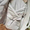 Rożek niemowlęcy usztywniany velvet beżowy