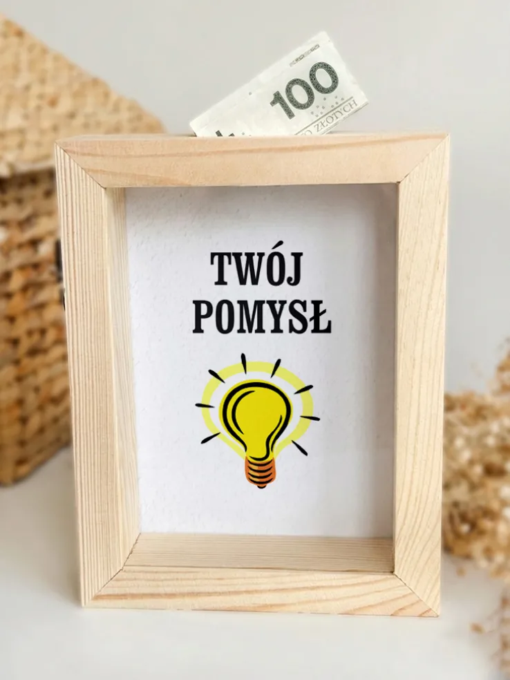 Skarbonka z dowolnym nadrukiem – Twój projekt