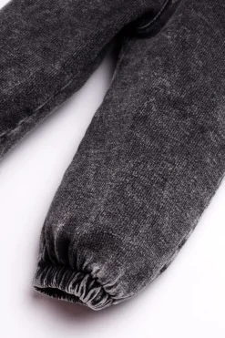 Spodnie dla dziewczynki w stylu ciemnego jeansu