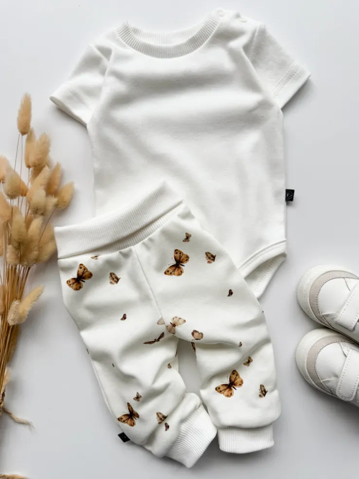 Spodnie niemowlęce boho motyle