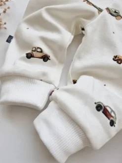 Spodnie niemowlęce vintage auta