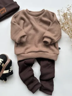 Sweter dziecięcy kawowy