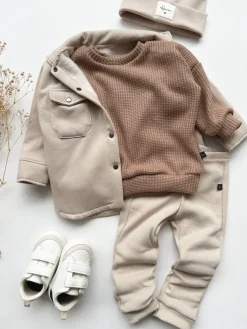 Sweter dziecięcy kawowy