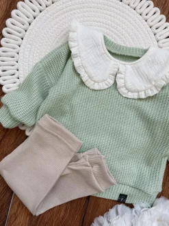 Sweter dziecięcy pistacjowy