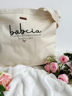 Torba MAXI dla babci z imionami wnuków
