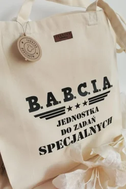 Torba z nadrukiem Babcia do zadań specjalnych