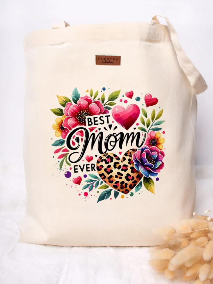 Torba z nadrukiem best mom ever