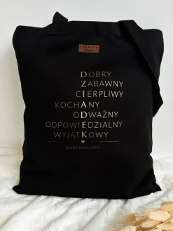 Torba z nadrukiem Dziadek-krzyżówka