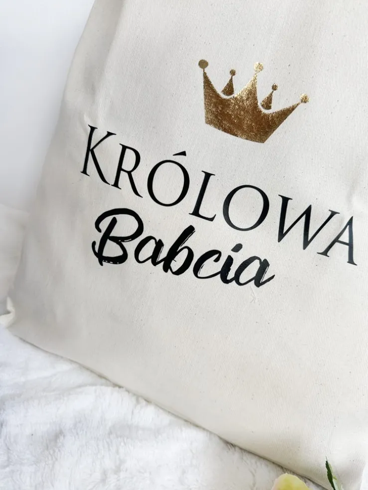 Torba z nadrukiem królowa babcia