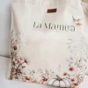 Torba z nadrukiem La Mamita kwiaty i dynie