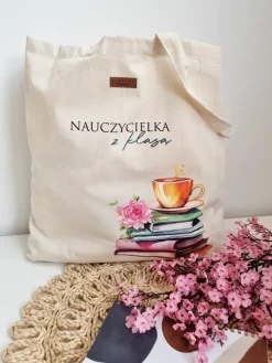 Torba z nadrukiem nauczycielka z klasą
